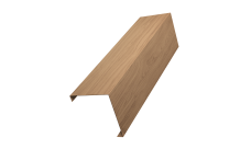 Декоративная накладка на столб универсальная угловая 62х55 для забора жалюзи 0,45 Print Elite Honey Wood TwinColor (3м)