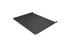 Фальц двойной стоячий Grand Line 0,5 PurLite Matt с пленкой на замках RAL 7016 антрацитово-серый