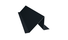 Планка снегозадержания 0,45 Drap-double TX RAL 9005 черный (3м)