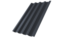 Профнастил НС44R 0,7 PE RAL 7024 мокрый асфальт