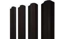 Штакетник М-образный B фигурный 0,45 Drap TX RAL 9005 черный
