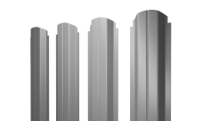 Штакетник П-образный A фигурный 0,5 Satin RAL 7004 сигнальный серый