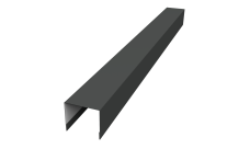 Стойка боковая крепежная для забора жалюзи Palermo Grand Line 0,5 Rooftop Бархат RAL 7016 антрацитово-серый (2,5м)