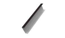 Декоративная накладка на столб универсальная 80х80 для забора жалюзи Grand Line 0,5 Drap TX RAL 9005 черный (3м)