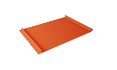 Кликфальц Grand Line 0,45 PE с пленкой на замках RAL 2004 оранжевый