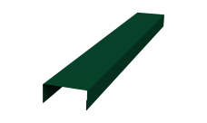 Крышка 30х15 жалюзи Texas 0,45 PE-Double RAL 6005 зеленый мох (2м)