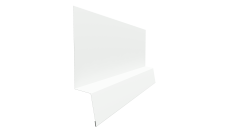 Планка начальная фальц Grand Line 0,45 PE с пленкой RAL 9003 сигнальный белый (2м)