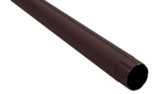 Труба круглая GL PU Matt 90 мм 3 м RAL 9005 черный