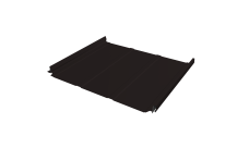 Кликфальц Pro Line Grand Line 0,45 Drap TR с пленкой на замках RAL 9005 черный