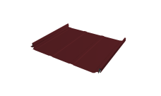 Кликфальц Pro Line Grand Line 0,5 Satin Matt TX с пленкой на замках RAL 3005 красное вино