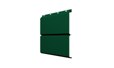 Софит ЭкоБрус без перфорации 0,345 Grand Line 0,5 Satin с пленкой RAL 6005 зеленый мох