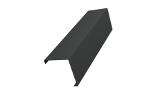 Декоративная накладка на столб универсальная угловая 62х55 для забора жалюзи 0,45 PE-Double RAL 7016 антрацитово-серый (2,5м)