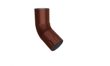 Колено 60 град Optima 150 мм RAL 8017