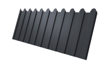 Профнастил С8A v01 фигурный 0,5 Satin Matt TX RAL 7024 мокрый асфальт