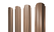 Штакетник П-образный A фигурный 0,45 Print Elite Honey Wood TwinColor