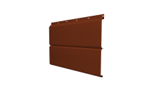 Софит ЭкоБрус 0,345 Grand Line с перфорацией 0,5 Satin RAL 3009 оксидно-красный