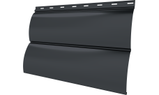 Блок-хаус новый Grand Line 0,45 PE двухсторонний с пленкой RAL 7024 мокрый асфальт