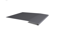 Планка начальная 0,5 Satin с пленкой RAL 7004 сигнальный серый (2м)