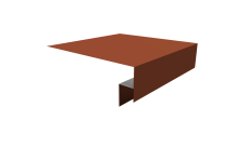 Планка околооконная сложная Экобрус Grand Line 200х50х25 0,45 Drap TX RAL 8004 терракота (3м)