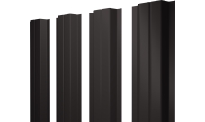 Штакетник П-образный A с прямым резом Grand Line 0,5 PurPro Matt 275 RR 32 темно-коричневый