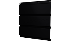 Софит металлический Классик v01 Grand Line центральная перфорация 0,45 PE с пленкой RAL 9005 черный