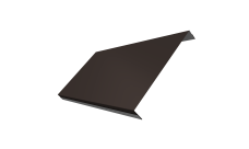 Ламель обратная 200 забора жалюзи Texas Grand Line 0,5 PurPro Matt 275 RR 32 темно-коричневый