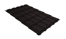 Металлочерепица "Квадро профи" ("Quadro Profi") v02 0,5 Satin RAL 9005 черный