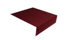 Планка лобовая/околооконная простая 190х50 Grand Line 0,45 PE с пленкой RAL 3005 красное вино (2м)