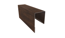 Планка П-образная заборная 17 Grand Line 0,45 Print-Double Premium Cherry Wood Dark F (2,5м)