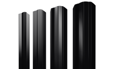 Штакетник М-образный A фигурный 0,45 Drap ST RAL 9005 черный