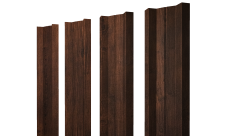Штакетник М-образный A с прямым резом Grand Line 0,45 Print Premium Cherry Wood Dark FTC