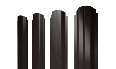 Штакетник П-образный A фигурный 0,45 Print Elite Coffee Wood TwinColor