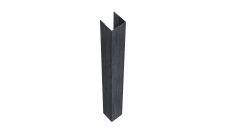 Стойка жалюзи Texas для монтажа без крепежного вкладыша 0,45 Print Premium Grey Wood TwinColor (2,5м)