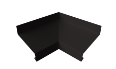 Угол отлива внутренний 50 0,5 Velur X с пленкой RR 32 темно-коричневый