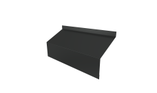 Ламель забора жалюзи Milan/Milan new стартовая/финишная для калиток и ворот Grand Line 0,5 Rooftop Бархат RAL 7016 антрацитово-серый