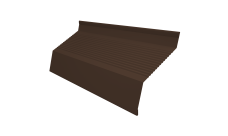 Ламель забора жалюзи Milan new gofr Grand Line 0,45 Drap TwinColor с пленкой RAL 8017 шоколад