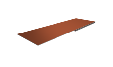 Планка финишная 48х25 Grand Line 0,5 Satin Matt TX RAL 8004 терракота (2м)