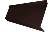 Планка примыкания в штробу 60 Grand Line 0,45 Drap-double TX RAL 8017 шоколад (2м)