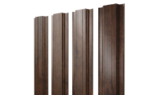 Штакетник Прямоугольный с прямым резом 0,45 Print Premium Antique Wood TwinColor