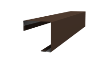 Угол внешний простой фальц 0,45 Drap TR lite RAL 8017 шоколад (2м)