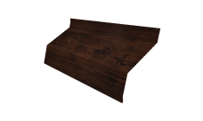 Ламель забора жалюзи Milan new gofr 0,45 Print Elite с пленкой Cherry Wood TwinColor