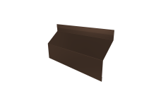 Ламель забора жалюзи Milan Slim стартовая/финишная для калиток и ворот Grand Line 0,5 Rooftop Бархат RAL 8017 шоколад