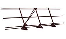 Ограждение кровельное со снегозадержателем на фальц Grand Line 0,9х3м RAL 3005