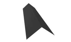 Планка конька плоского 145х145 0,45 Drap TX RAL 7016 антрацитово-серый (2м)