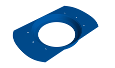 Приемник воды круглый Vortex Project 146мм RAL 5005 сигнальный синий