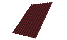 Профнастил С21R 0,45 PE-Double RAL 3005 красное вино