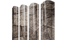 Штакетник Круглый фигурный 0,45 Print Elite King Stone TwinColor