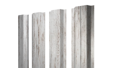 Штакетник П-образный A с прямым резом 0,45 Print Elite Snow Wood TwinColor