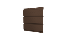 Софит металлический Классик v01 Grand Line полная перфорация 0,45 PE с пленкой RAL 8017 шоколад (3м)