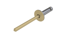 Заклёпка вытяжная Daxmer 3,2х10 (1000шт) нерж/нерж RAL 1014